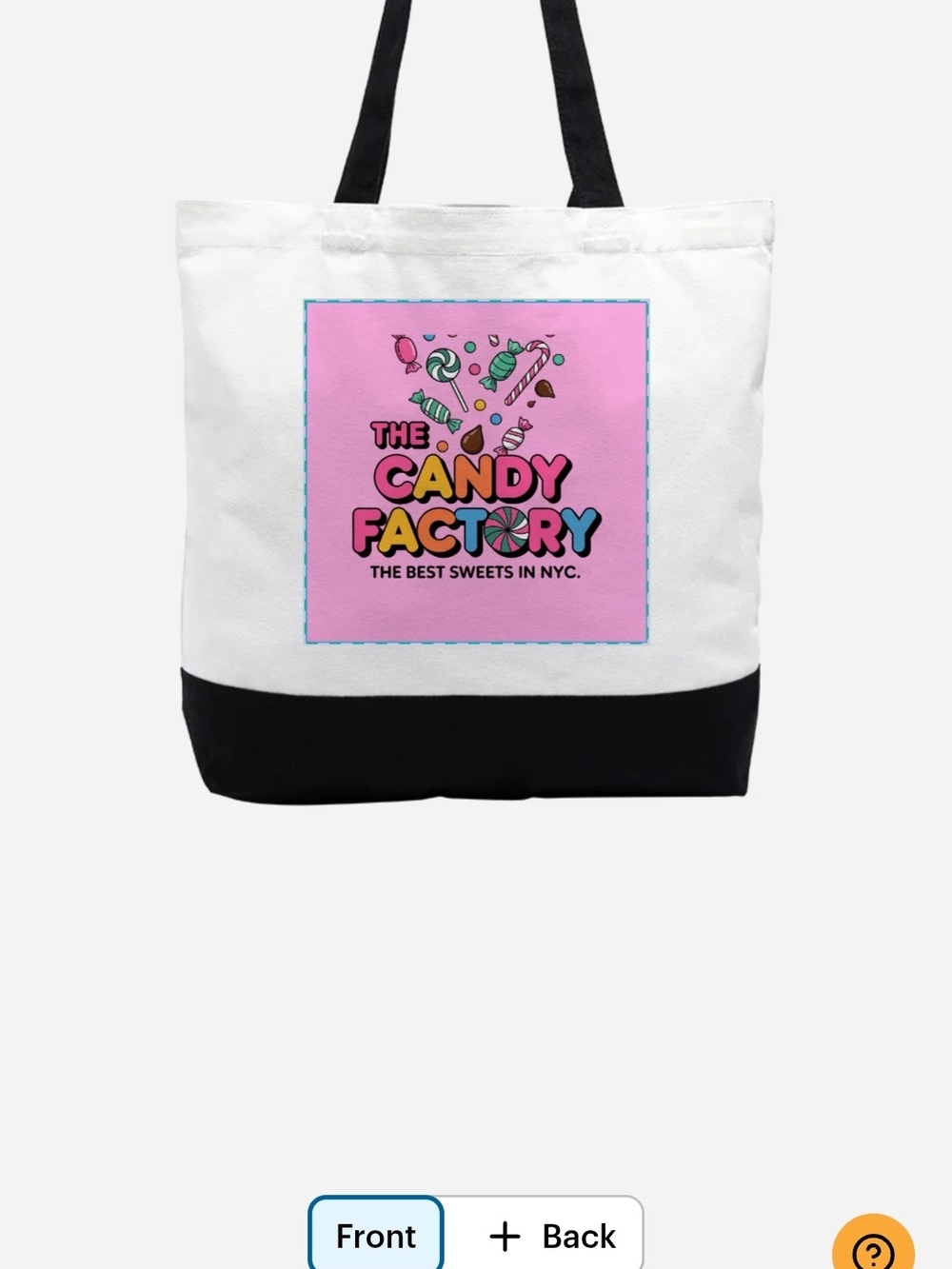 Pink Canvas Tote Bag